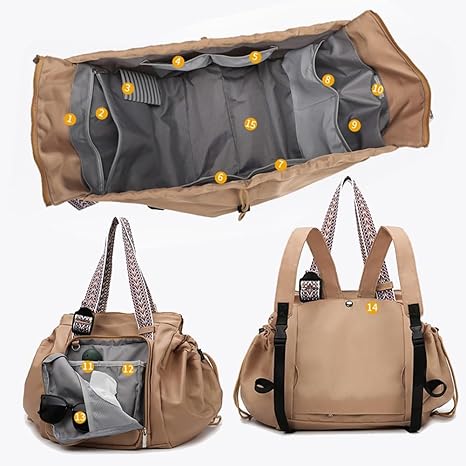Convertible Diaper Backpack With Cradle
